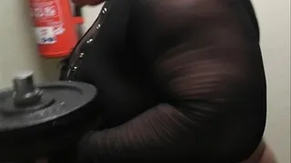 Anna Konda Female Muscle Pump in Bodystockings