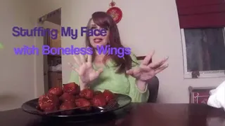 Eating Boneless Wings