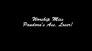 Worship Miss Pandora's Ass, Loser!