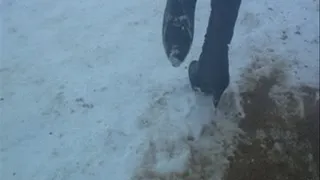 boots on snow