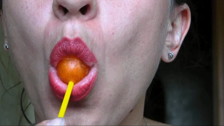 orange lolipop