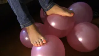 feet on ballons