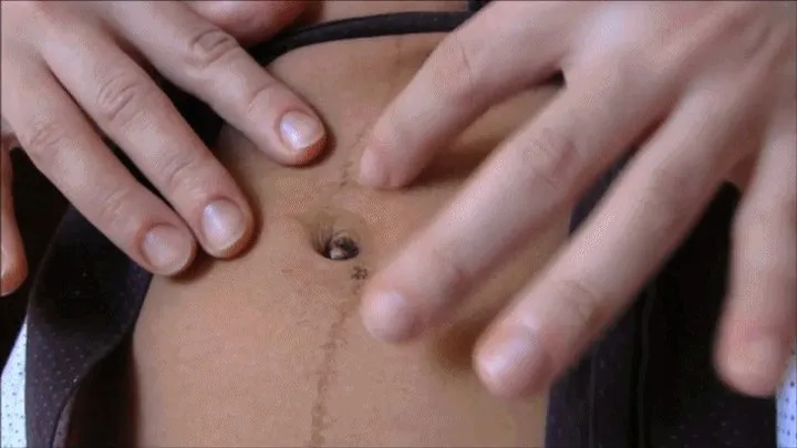 fingering my black navel