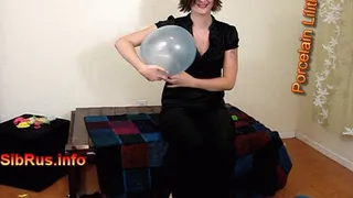 Inflating, Popping and Playing with balloons.