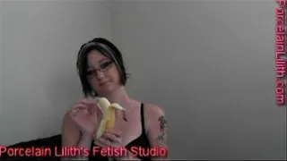 Banana eating and tease!