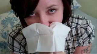 Lilith has a cold. Aww poor snotty Lilith!