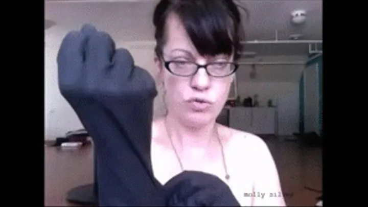 Black Rubber Glove Breath Play