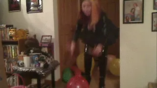 Sexy Domme Boots Crush Balloons