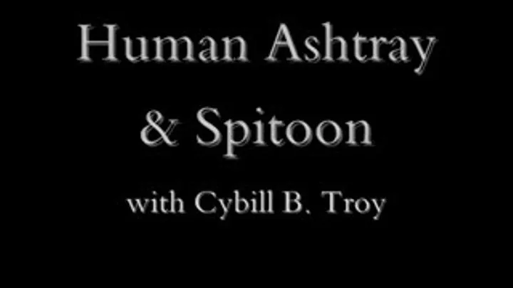 Human Ashtray & Spitoon
