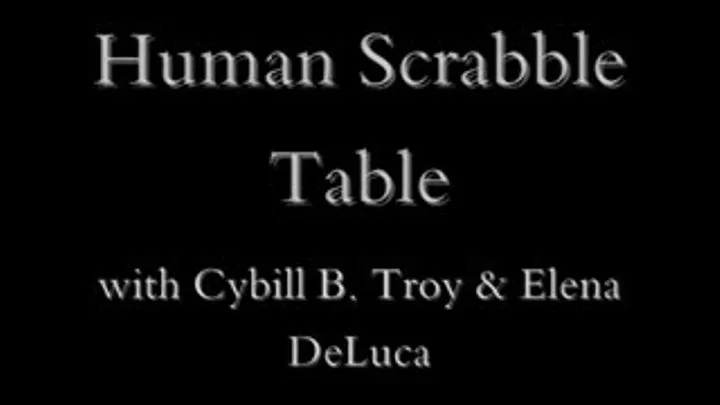 Human Scrabble Table