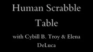 Human Scrabble Table