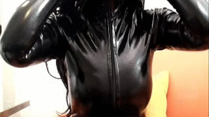 Smoking #20: Black PVC Catsuit