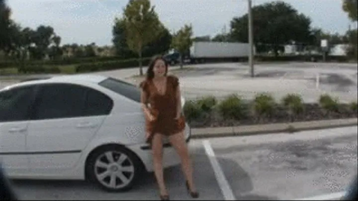 BMW Revving in Sexy Dress