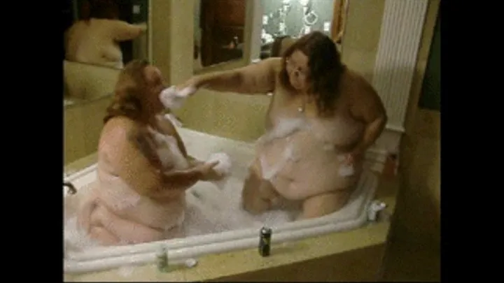 2 nude Big Beauties Blow Bubbles in the Bath Part 2 mutiple formats 4 u