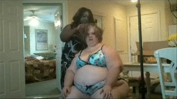 SSBBW Model gets hair done for special shoot! divx