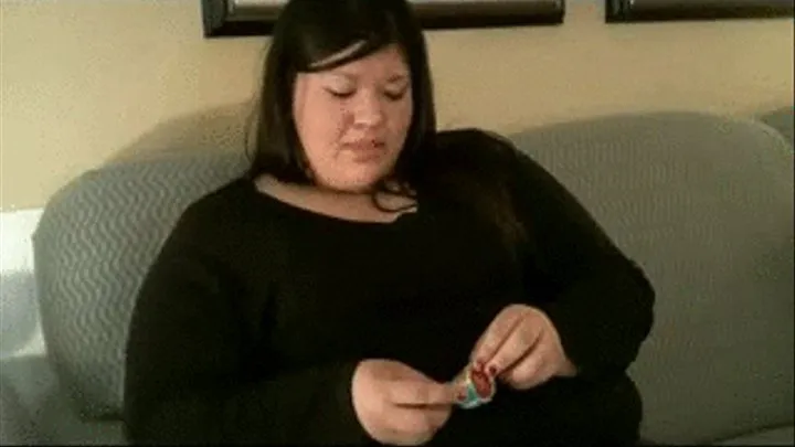 ssbbw Latina Desert Rose Licks a lolly pop for you!