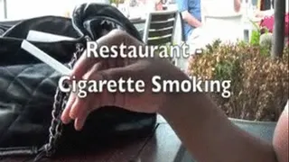 Goddess Smoking in Restaurant - small