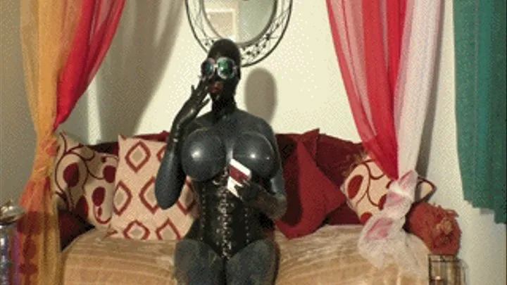 The smoking rubber doll