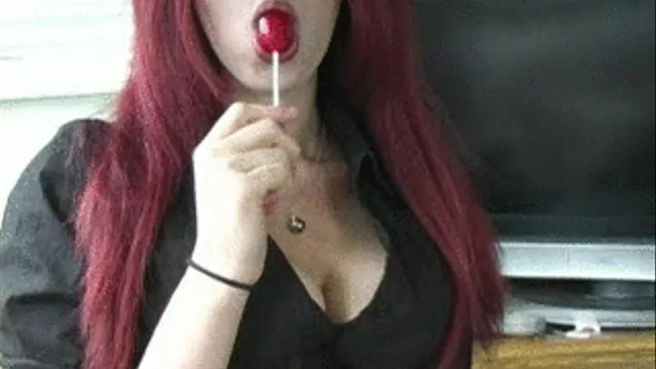 Having a lollipop