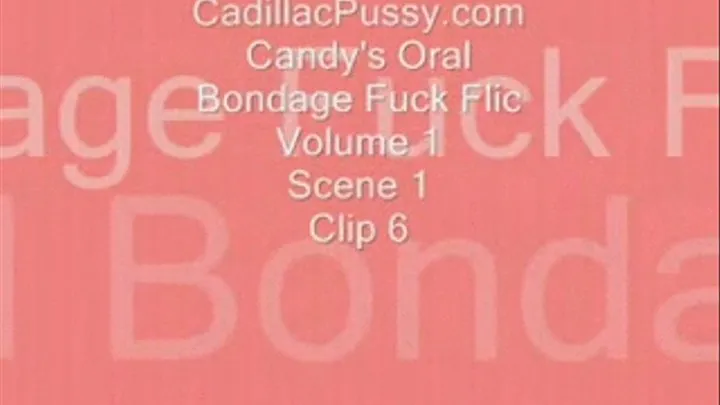 Candy's Oral Bondage Fuck Flic Vol 1 Scene 1 Clip 6