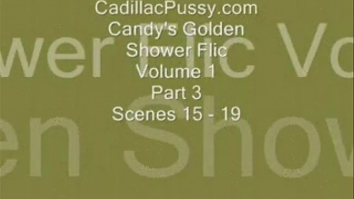 Candy's Golden Shower Flic Vol 1 Part 3 Scenes 15 - 19