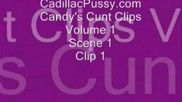 Candy's Cunt Clips Vol 1 Scene 1 Clip 1