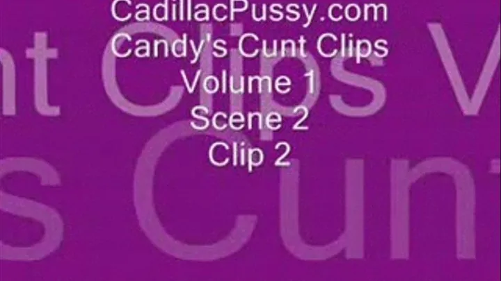 Candy's Cunt Clips Vol 1 Scene 2 Clip 2