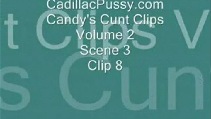 Candy's Cunt Clips Vol 2 Scene 3 Clip 8