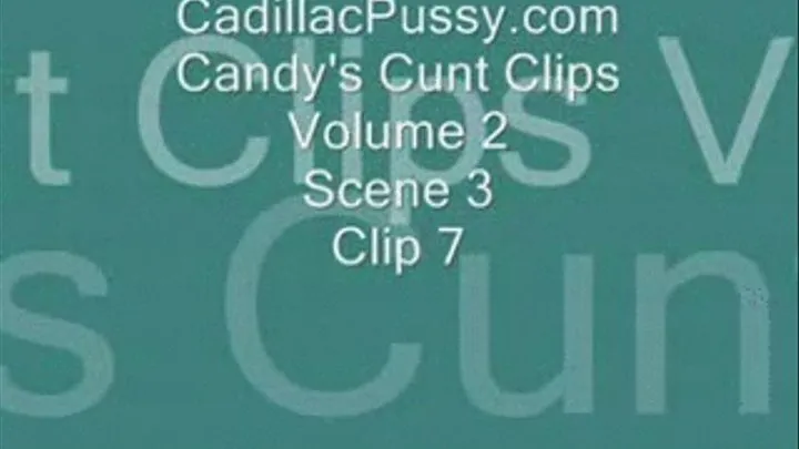 Candy's Cunt Clips Vol 2 Scene 3 Clip 7