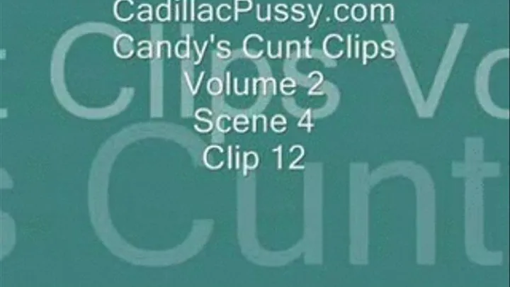 Candy's Cunt Clips Vol 2 Scene 4 Clip 12