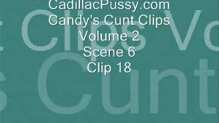 Candy's Cunt Clips Vol 2 Scene 6 Clip 18