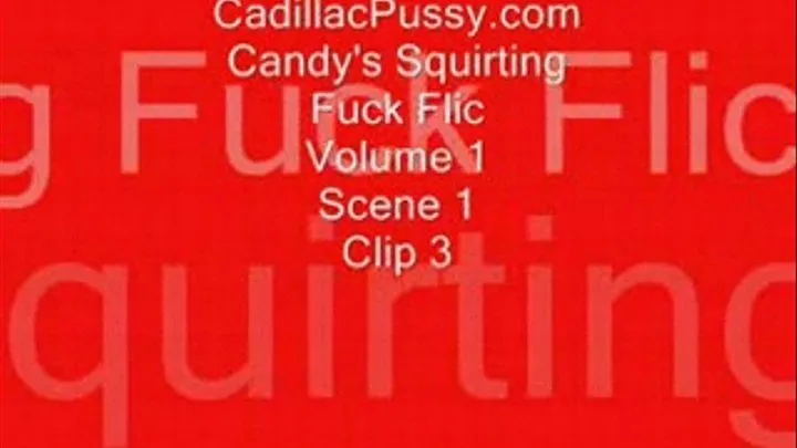 Candy's Squirting Fuck Flic Vol 1 Scene 1 Clip 3