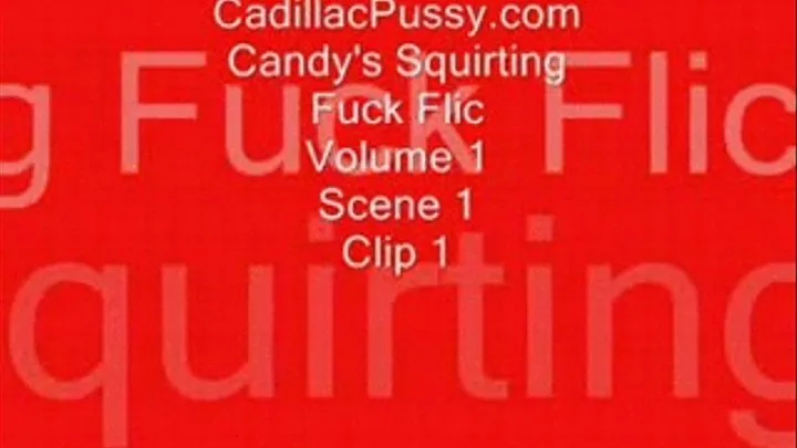 Candy's Squirting Fuck Flic Vol 1 Scene 1 Clip 1