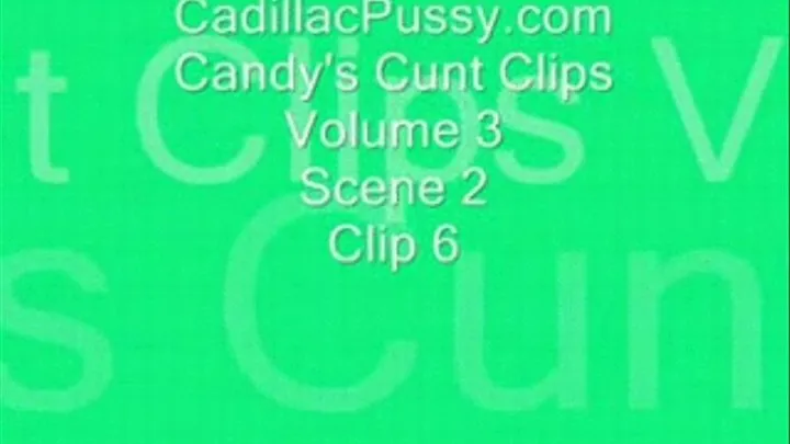 Candy's Cunt Clips Vol 3 Scene 2 Clip 6