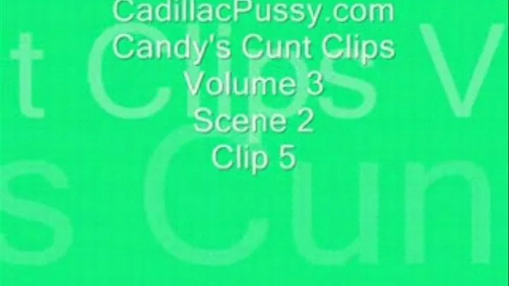 Candy's Cunt Clips Vol 3 Scene 2 Clip 5