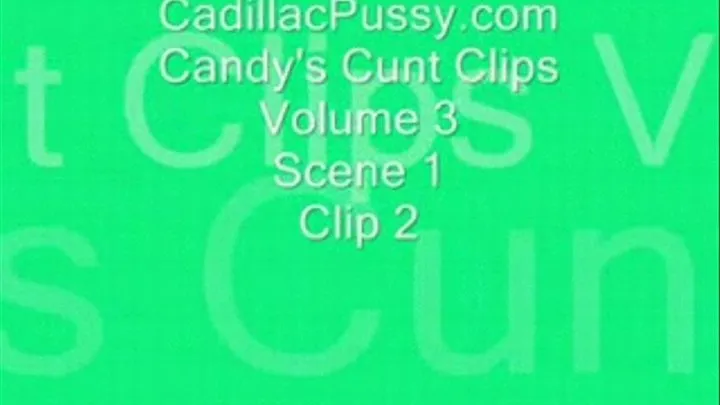 Candy's Cunt Clips Vol 3 Scene 1 Clip 2