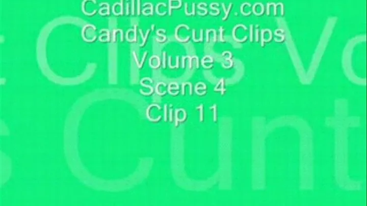 Candy's Cunt Clips Vol 3 Scene 4 Clip 11