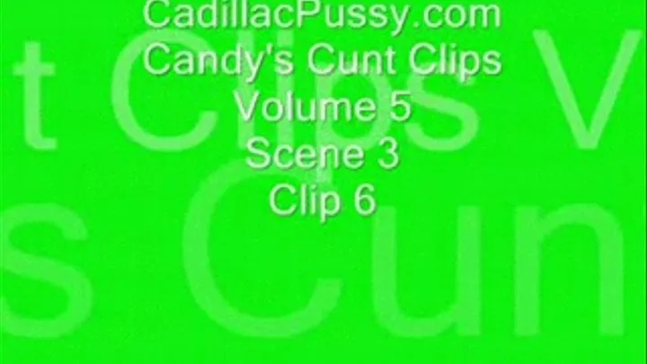 Candy's Cunt Clips Vol 5 Scene 3 Clip 6