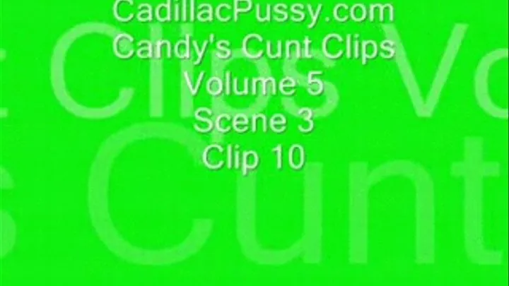 Candy's Cunt Clips Vol Scene 3 Clip 10