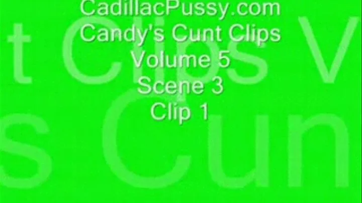 Candy's Cunt Clips Vol 5 Scene 3 Clip 1