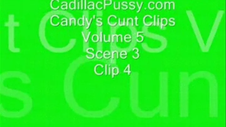 Candy's Cunt Clips Vol 5 Scene 3 Clip 4