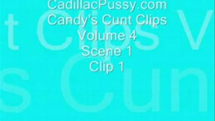 Candy's Cunt Clips Vol 4 Scene 1 Clip 1