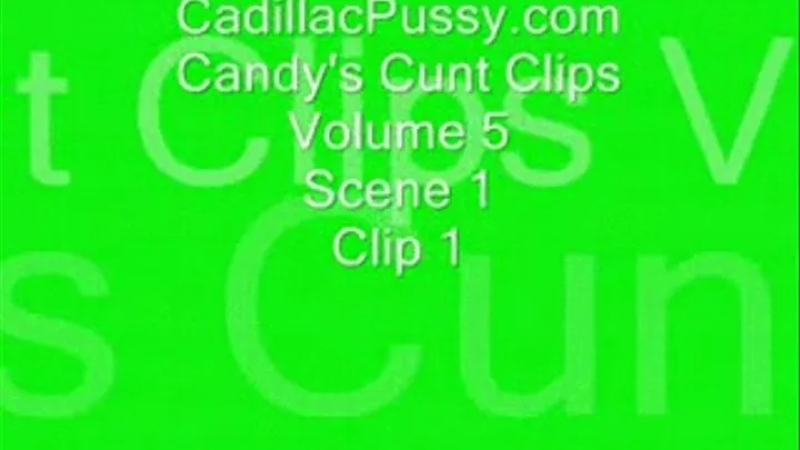 Candy's Cunt Clips Vol 5 Scene 1 Clip 1