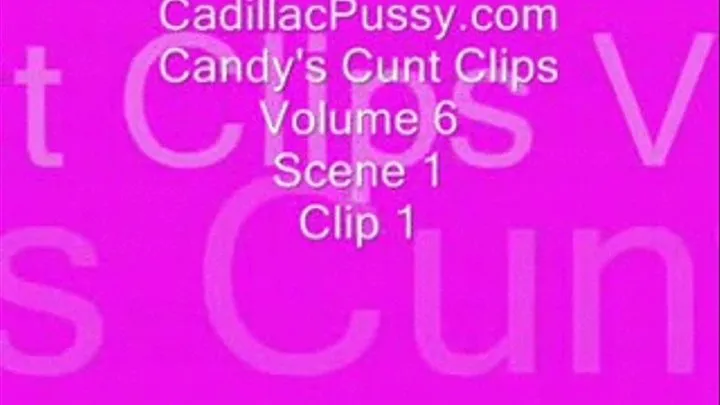 Candy's Cunt Clips Vol 6 Scene 1 Clip 1