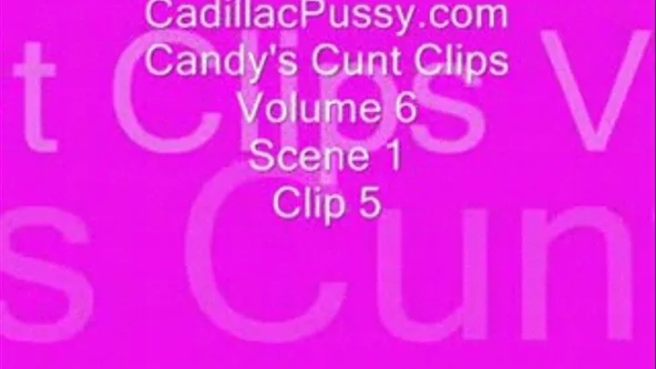 Candy's Cunt Clips Vol 6 Scene 1 Clip 5