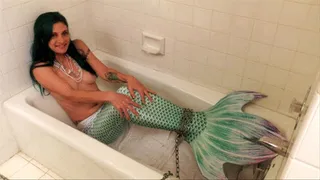 Mermaid in Captivity Flirts with Fisherman! Starring Loren Chance