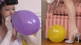 Balloon Party Girl Mary Jane Green - Parts 1 and 2