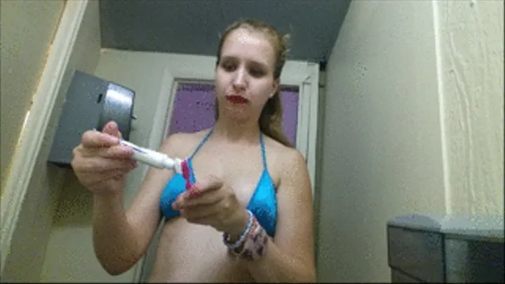 Stripper Tooth Brushing