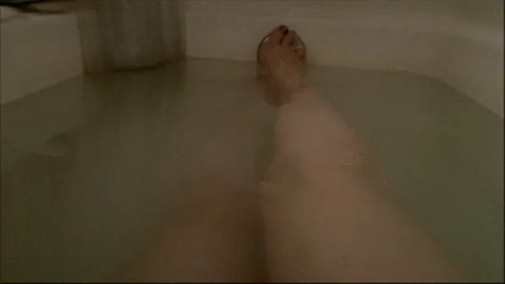 Personal POV of Legs & Feet In The Bath