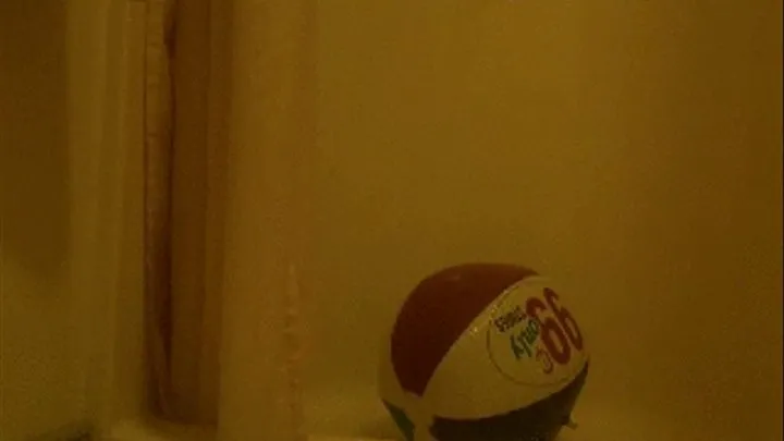 99cent Beach Ball Play In The Shower